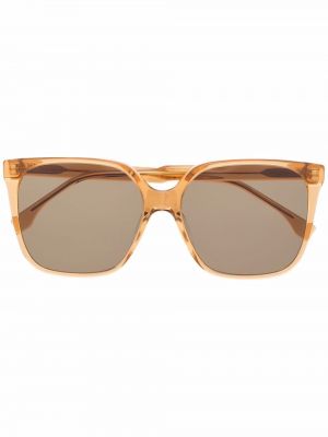 Oversized sončna očala Fendi Eyewear rjava