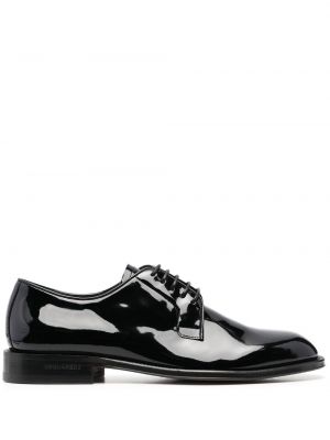 Обувки в стил дерби с връзки с дантела Dsquared2 черно