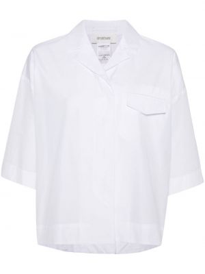 Памучна риза Sportmax Бяло