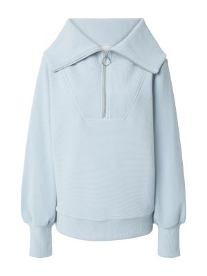 Bavlnený sveter na zips Varley modrá