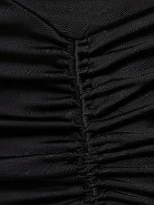 Viskózové mini šaty jersey Et Ochs černé