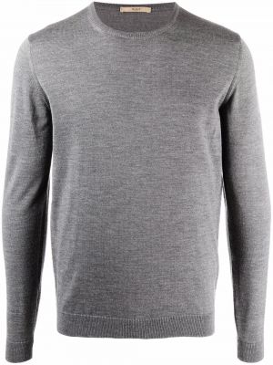 Jersey manga larga de tela jersey Nuur gris