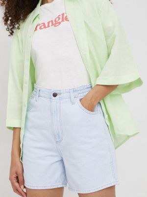 Wrangler pantaloni scurti jeans femei, neted, high waist