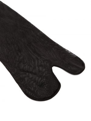 Šilkinės kojinės iki kelių Maison Margiela juoda