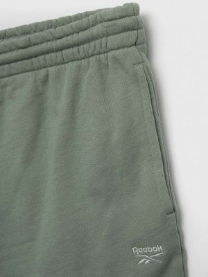 Pantaloni clasici din bumbac Reebok Classic verde