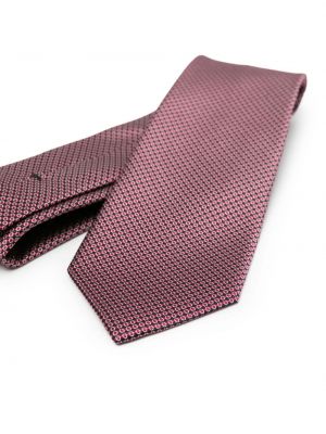Jedwabny krawat żakardowy Brioni fioletowy