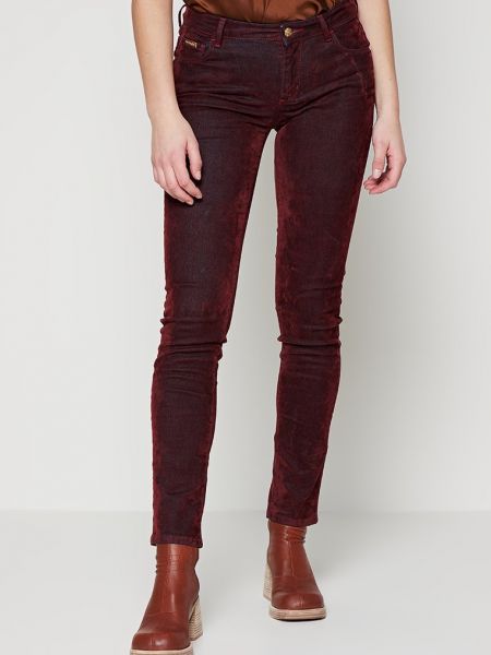 Czerwone spodnie Trussardi Jeans