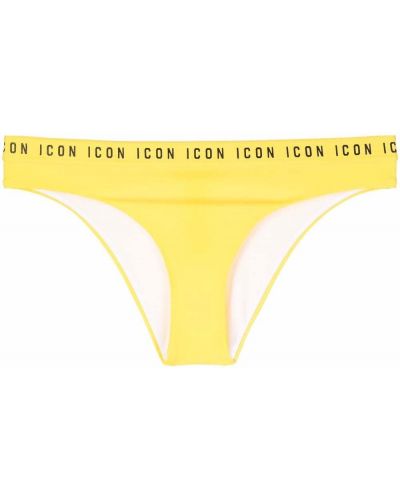 Trykt bikini Dsquared2 gul