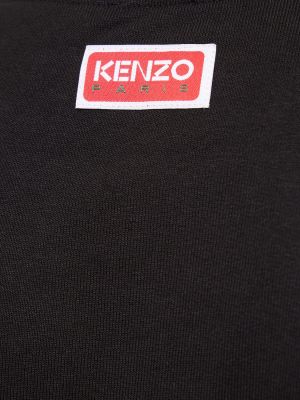 Jersey pamut melegítő felső nyomtatás Kenzo Paris szürke