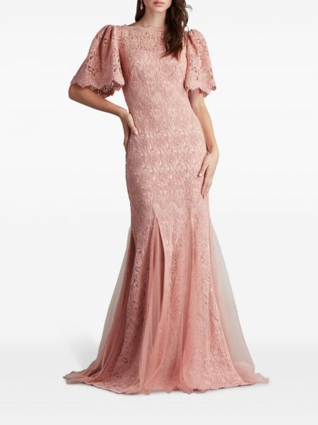 Večerní šaty s výšivkou Tadashi Shoji růžové