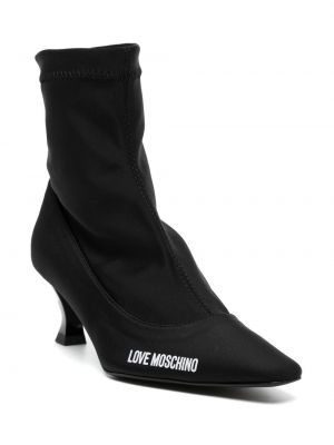Ankle boots z nadrukiem Love Moschino