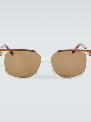 Oversized slnečné okuliare Saint Laurent hnedá