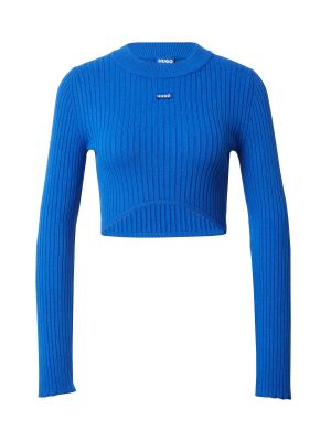 Пуловер slim Hugo Blue синьо