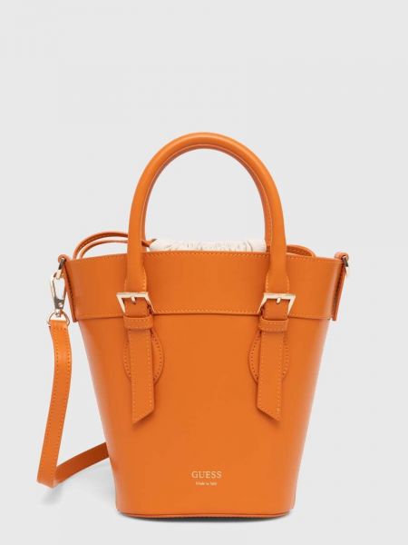Kožna torbica Guess narančasta