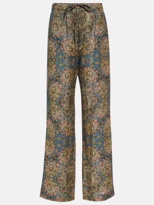 Λινό παντελόνι με σχέδιο Loro Piana