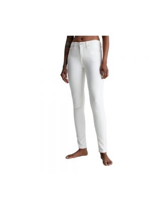 Pantalon slim Calvin Klein blanc