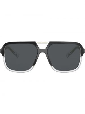 Czarne okulary przeciwsłoneczne z kryształkami Dolce & Gabbana Eyewear