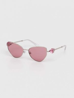 Sluneční brýle Swarovski růžové