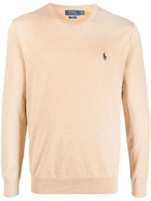 Bavlnená košeľa na zips na zips Polo Ralph Lauren oranžová