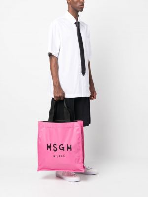 Shopper handtasche mit print Msgm