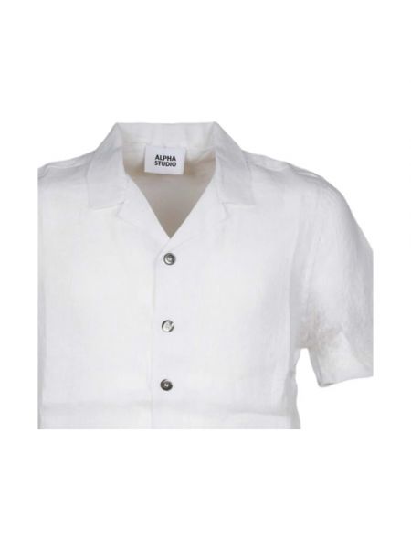 Camisa de lino Alpha Studio blanco