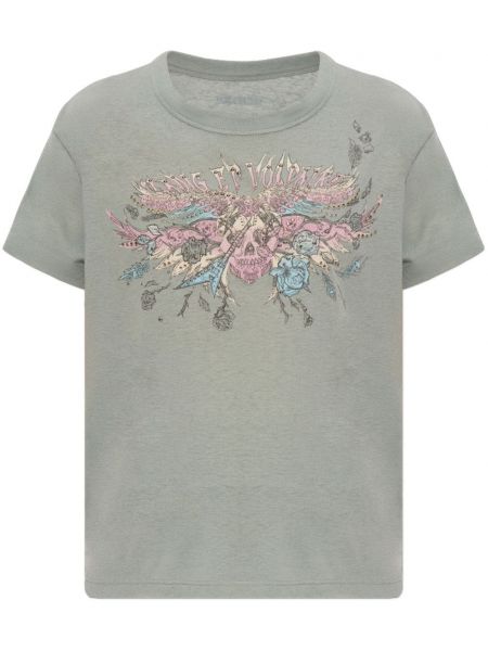 T-shirt col rond Zadig&voltaire gris