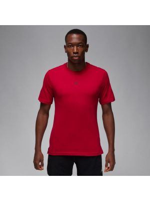 T-shirt de sport en coton en jersey Jordan rouge