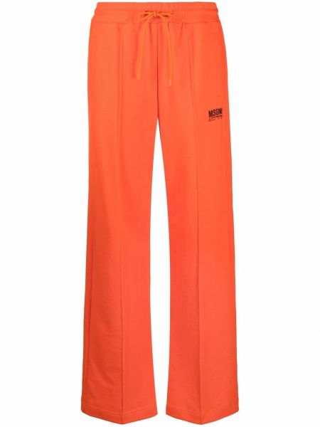 Pantalones de chándal con estampado Msgm naranja