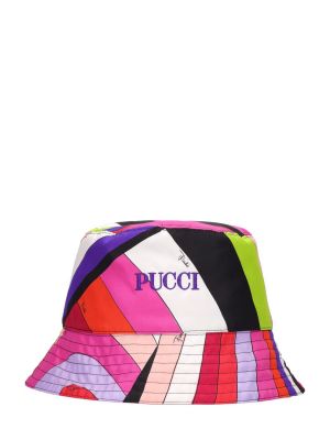 Двустранна копринена шапка Pucci