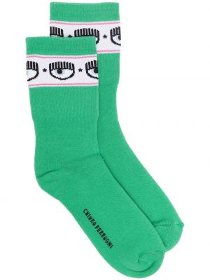 Чорапи Chiara Ferragni зелено