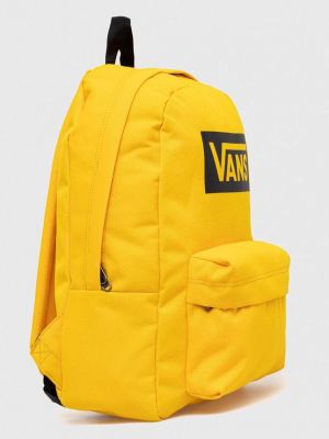 Plecak z nadrukiem Vans żółty