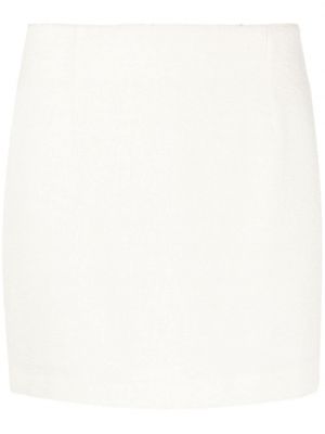 Μάλλινη φούστα mini Tagliatore λευκό