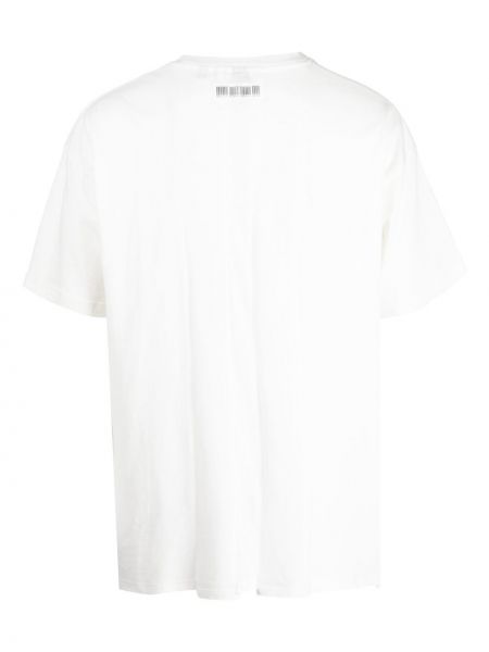 T-shirt en coton à imprimé Mostly Heard Rarely Seen blanc