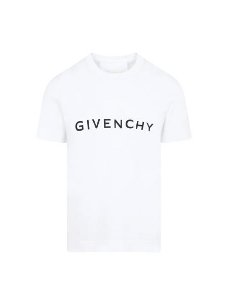 Koszulka z krótkim rękawem z okrągłym dekoltem Givenchy biała