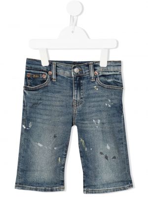 Jeansshorts för tjejer Ralph Lauren Kids blå