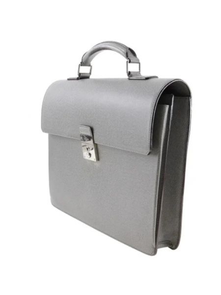 Bolsa de cuero Louis Vuitton Vintage gris