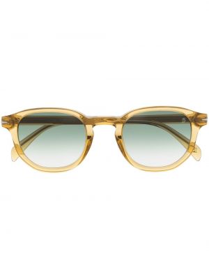 Spalvų gradiento rašto akiniai nuo saulės Eyewear By David Beckham geltona