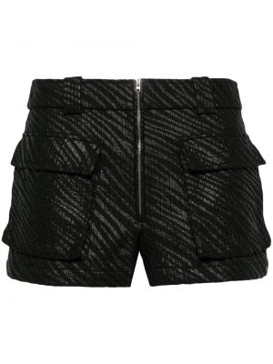 Pantaloni scurți cu imagine cu model zebră Iro negru
