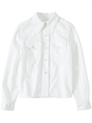 Rifľová košeľa Closed biela