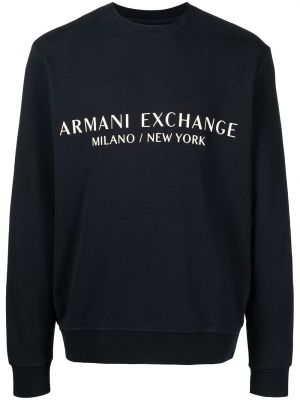 Raštuotas medvilninis džemperis Armani Exchange
