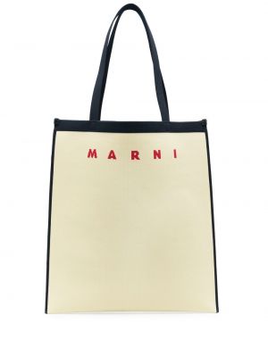 Τσάντα shopper με κέντημα Marni