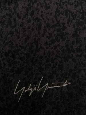 Jacquard bademantel mit stickerei Yohji Yamamoto schwarz