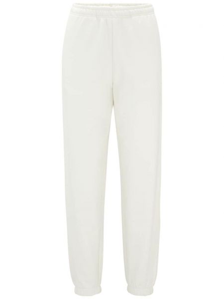 Памучни спортни панталони Hugo бяло