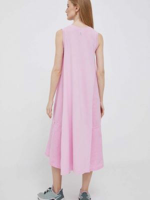 Oversized midi šaty Deha růžové