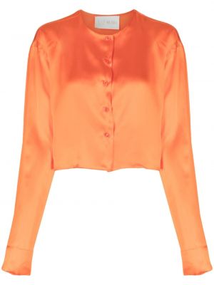 Копринена риза Woera оранжево
