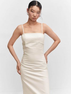 Меланж рокля Mango бяло