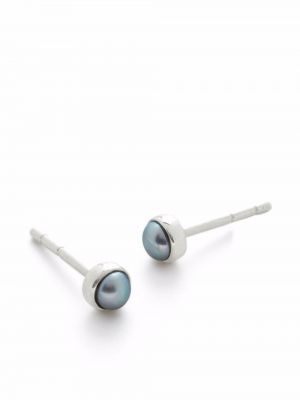 Boucles d'oreilles avec perles Monica Vinader argenté