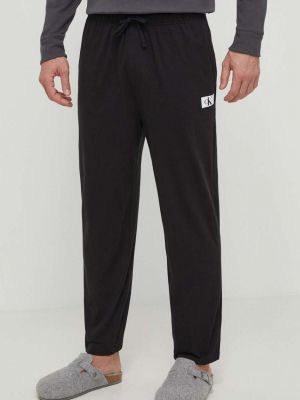 Spodnie sportowe bawełniane Calvin Klein Underwear czarne