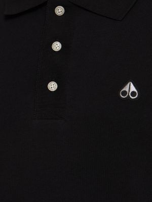 Camisa de algodón Moose Knuckles negro