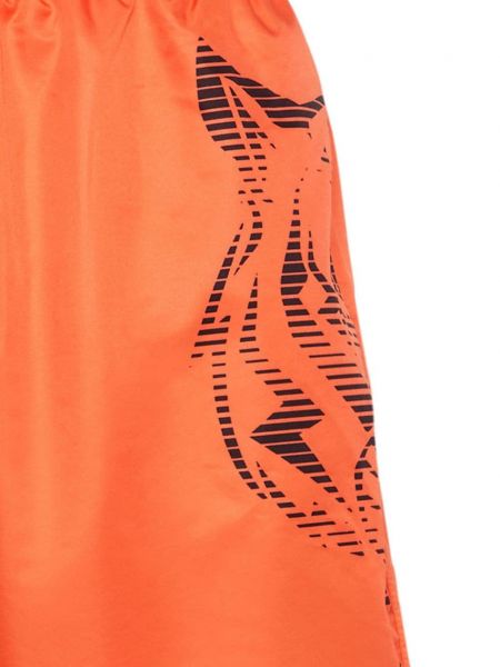 Sportliche shorts mit print Plein Sport orange
